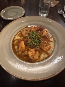 a bowl of Seafood gumbo